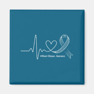 Heart health & heart disease awareness magnet