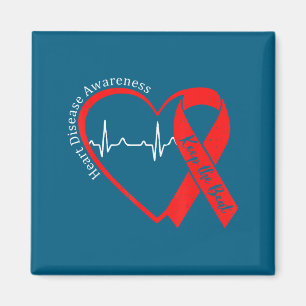 Heart Health Heart Disease Awareness Chd Heartbeat Magnet