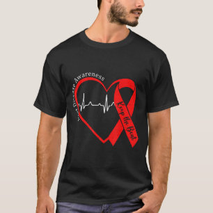 Heart Health Heart Disease Awareness Chd Heartbeat T-Shirt
