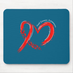 Heart Health Heart Disease Awareness Chd Mens Wome Mouse Pad