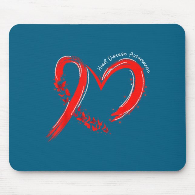 Heart Health Heart Disease Awareness Chd Mens Wome Mouse Pad (Front)