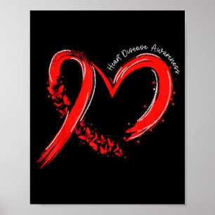 Heart Health Heart Disease Awareness Chd Mens Wome Poster