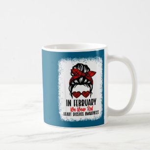 Heart Health Heart Disease Awareness Heartbeat Chd Coffee Mug