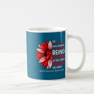 Heart health heart disease awareness heartbeat chd coffee mug