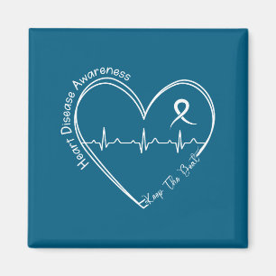 Heart health heart disease awareness heartbeat chd magnet