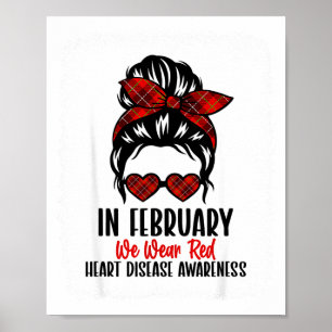 Heart Health Heart Disease Awareness Heartbeat Chd Poster