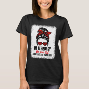Heart Health Heart Disease Awareness Heartbeat Chd T-Shirt