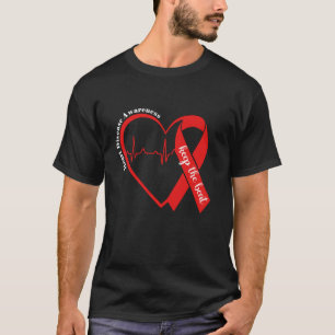 Heart Health Heart Disease Awareness HeartBeat CHD T-Shirt