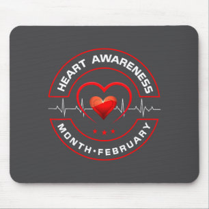 Heart Health Month February American Heart Health Mouse Pad