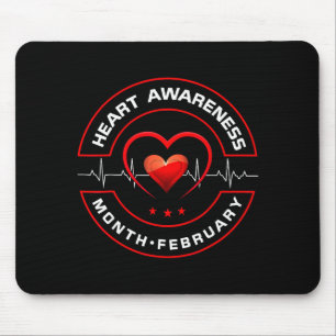 Heart Health Month February American Heart Health Mouse Pad