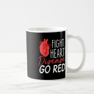 Heart Health Month - Go Red - Heart Disease Awaren Coffee Mug