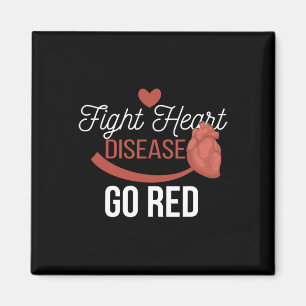 Heart Health Month - Go Red - Heart Disease Awaren Magnet