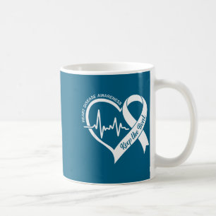 Heart health month heart disease chd awareness coffee mug