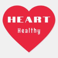 Heart Healthy Red Hearts Heart Sticker