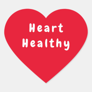 Heart Healthy Red Hearts Heart Sticker