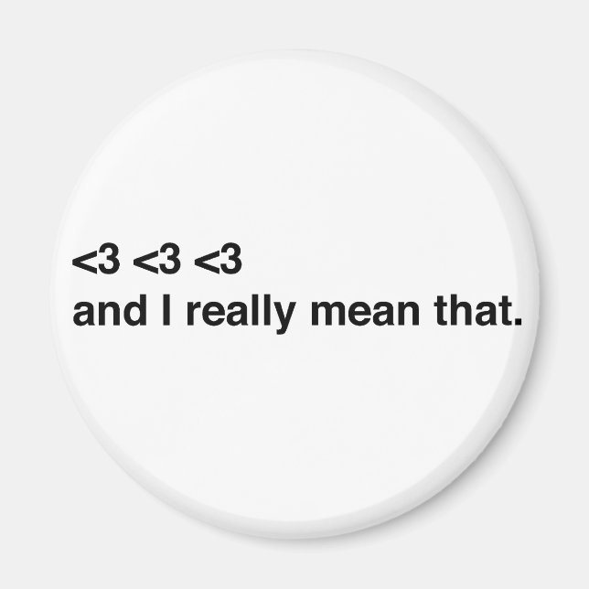 Heart Heart Heart Magnet (Front)