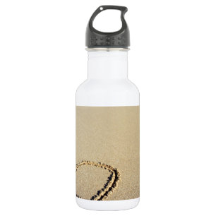 Heart Hearts Beach Sand Tropical Paradise Destiny 532 Ml Water Bottle