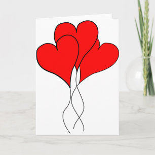 heart hearts valentine wife sweetheart girlfriend holiday card