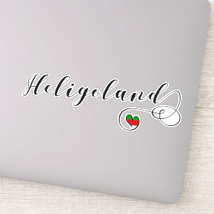 Heart Heligoland Flag, Germany, Helgoland