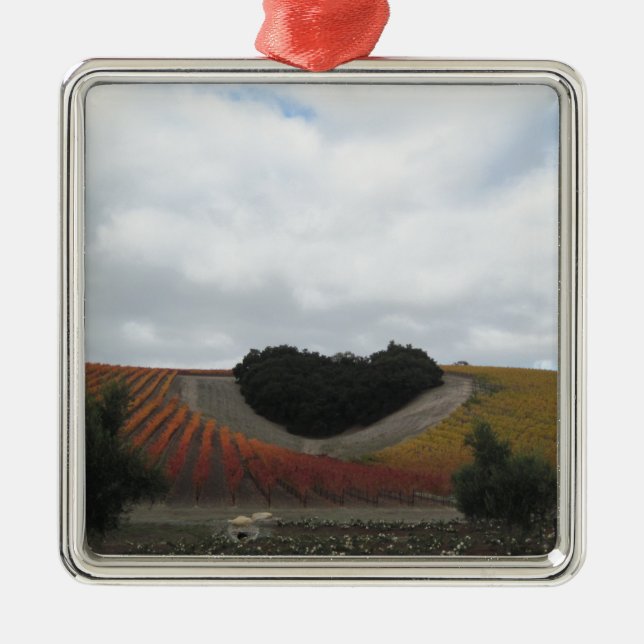 Heart Hill at Niner Estates, in Autumn Metal Tree Decoration (Front)