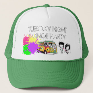 heart, Hippie-13, paintsplatter, TUESDAY NIGHTD... Trucker Hat