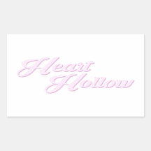 HEART HOLLOW Plain Logo (Pack of Stickers)