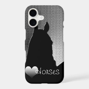 Heart Horses I (silver heart) iPhone 7 Case