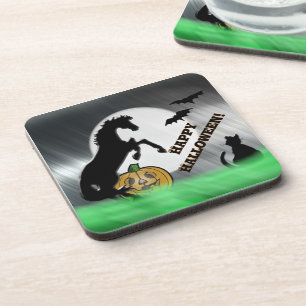 Heart Horses V Halloween Coaster