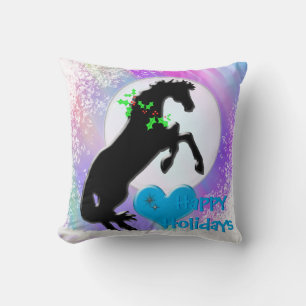 Heart Horses V Holiday (Colourful Haze) Cushion