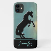 Heart Horses V (misty yellow green)