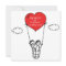 Heart Hot Air Balloon Doodle Wedding Invitation