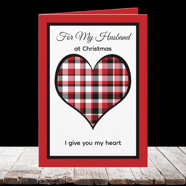 Heart Husband Christmas Card (Creator Uploaded)