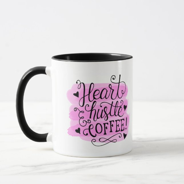 Heart Hustle Coffee Mug (Left)
