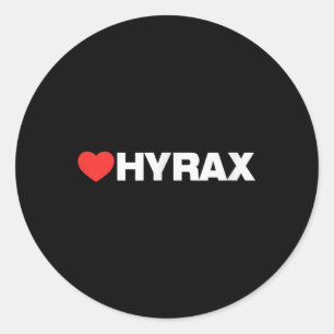 Heart Hyrax - Clean Minimalist Style - Your Favori Classic Round Sticker
