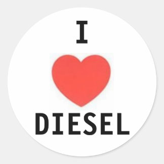 heart, I, DIESEL Classic Round Sticker