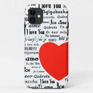 heart i love you iPhone 11 case