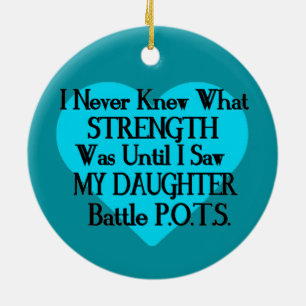 Heart/I Never Knew...Daughter...P.O.T.S. Ceramic Ornament