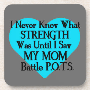 Heart/I Never Knew...Mum...P.O.T.S. Coaster