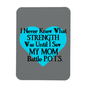 Heart/I Never Knew...Mum...P.O.T.S. Magnet