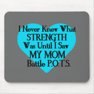 Heart/I Never Knew...Mum...P.O.T.S. Mouse Pad