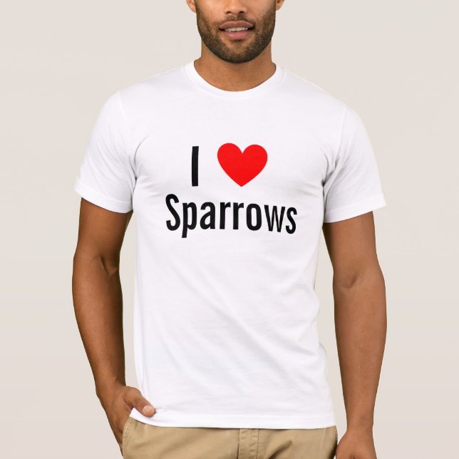 Heart, I , Sparrows T-Shirt (Front)