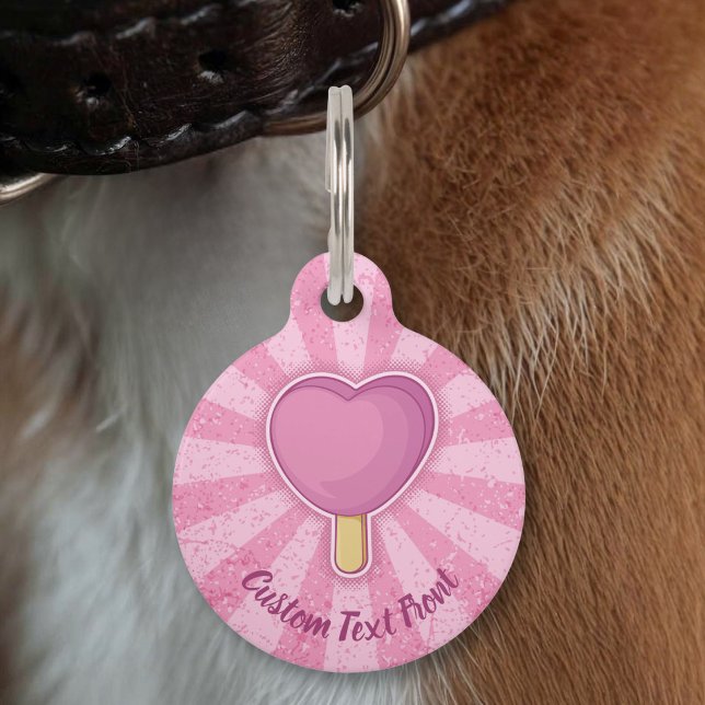 Heart Ice Cream Stick Pet Tag (Creator Uploaded)