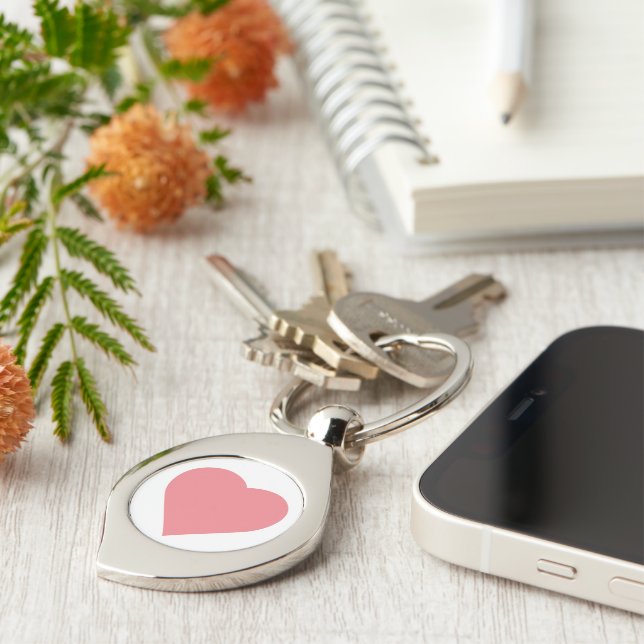 Heart Icon Key Ring (Side)