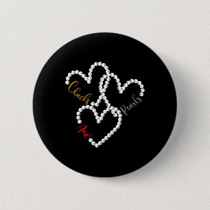 Heart I'm With Her Kamala Harris 2024 6 Cm Round Badge