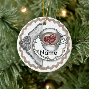 Heart In A Cup Ornament