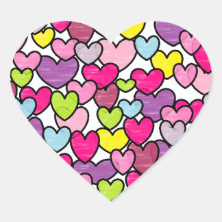 Heart in a Heart Heart Sticker