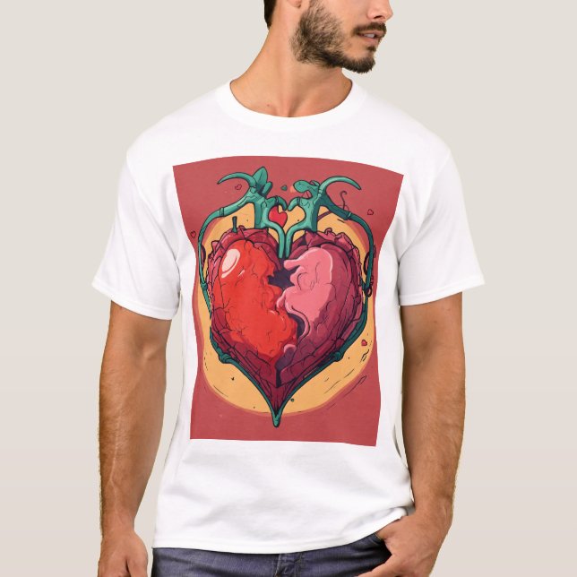 Heart in Bloom. T-Shirt (Front)