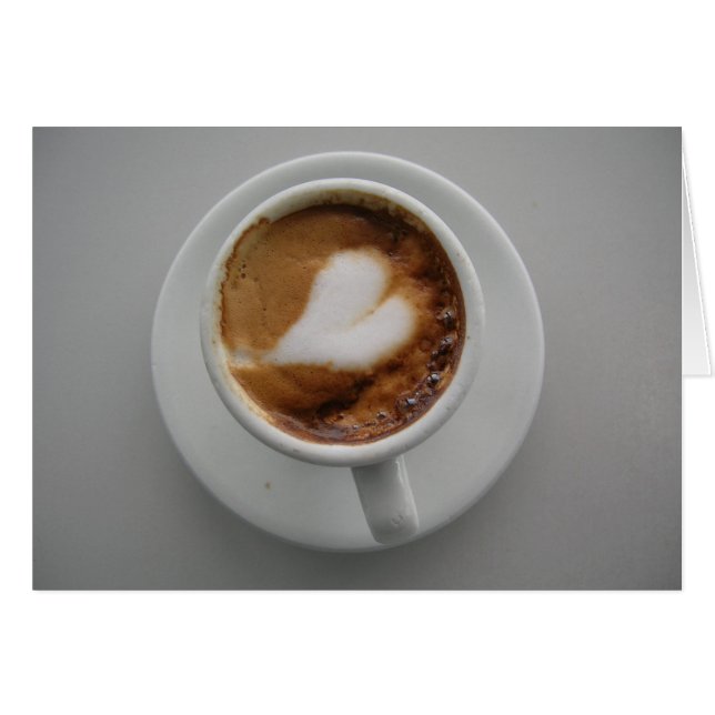 Heart in cappucino caffe machiato (Front Horizontal)