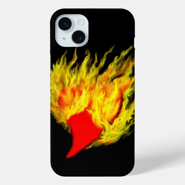 Heart in Flames Case-Mate iPhone Case (Back)