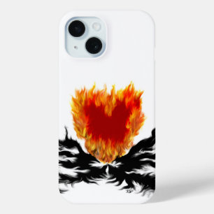 Heart in Flames iPhone 15 Case